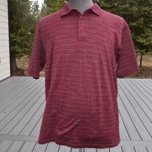 JANTZEN Polo Shirt Men Vintage Large 100% COTTON Golf Tee - EUC